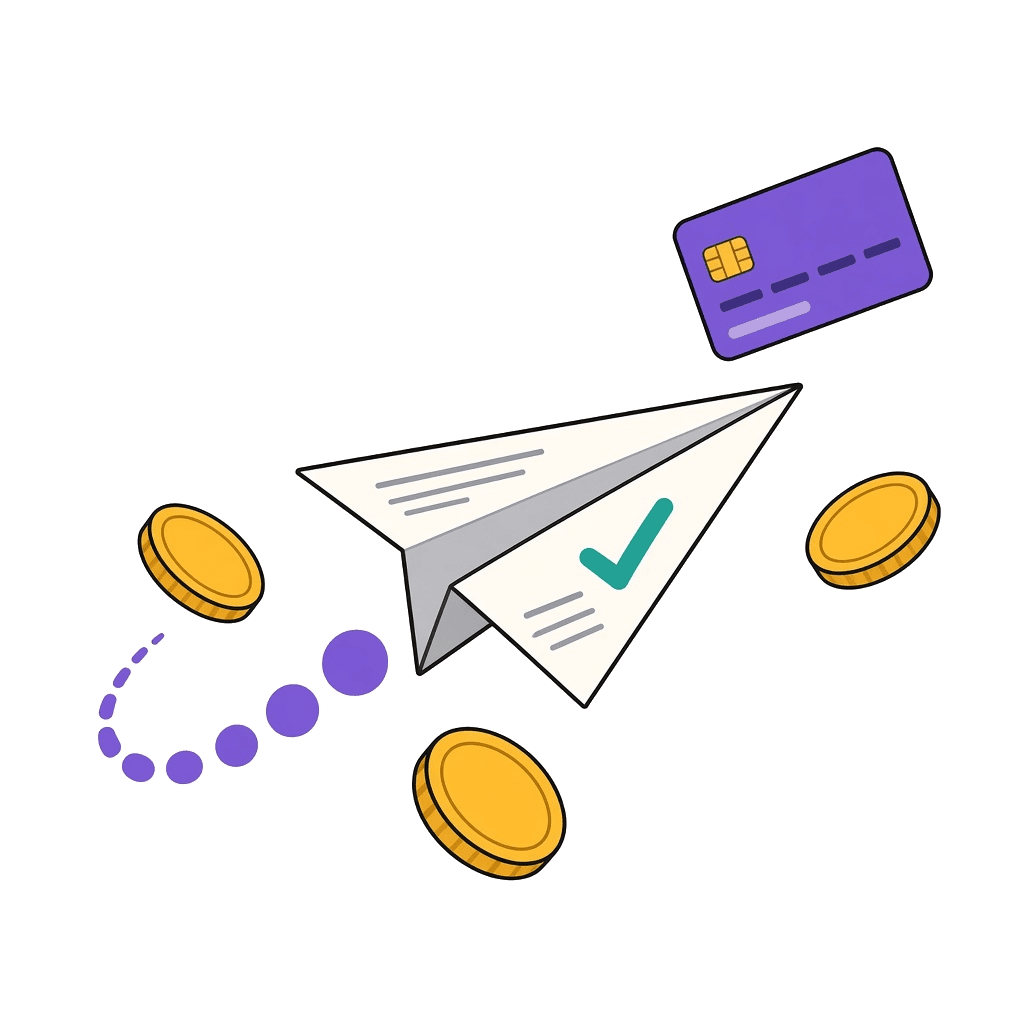 Cartoon illustration for Invoice Automation